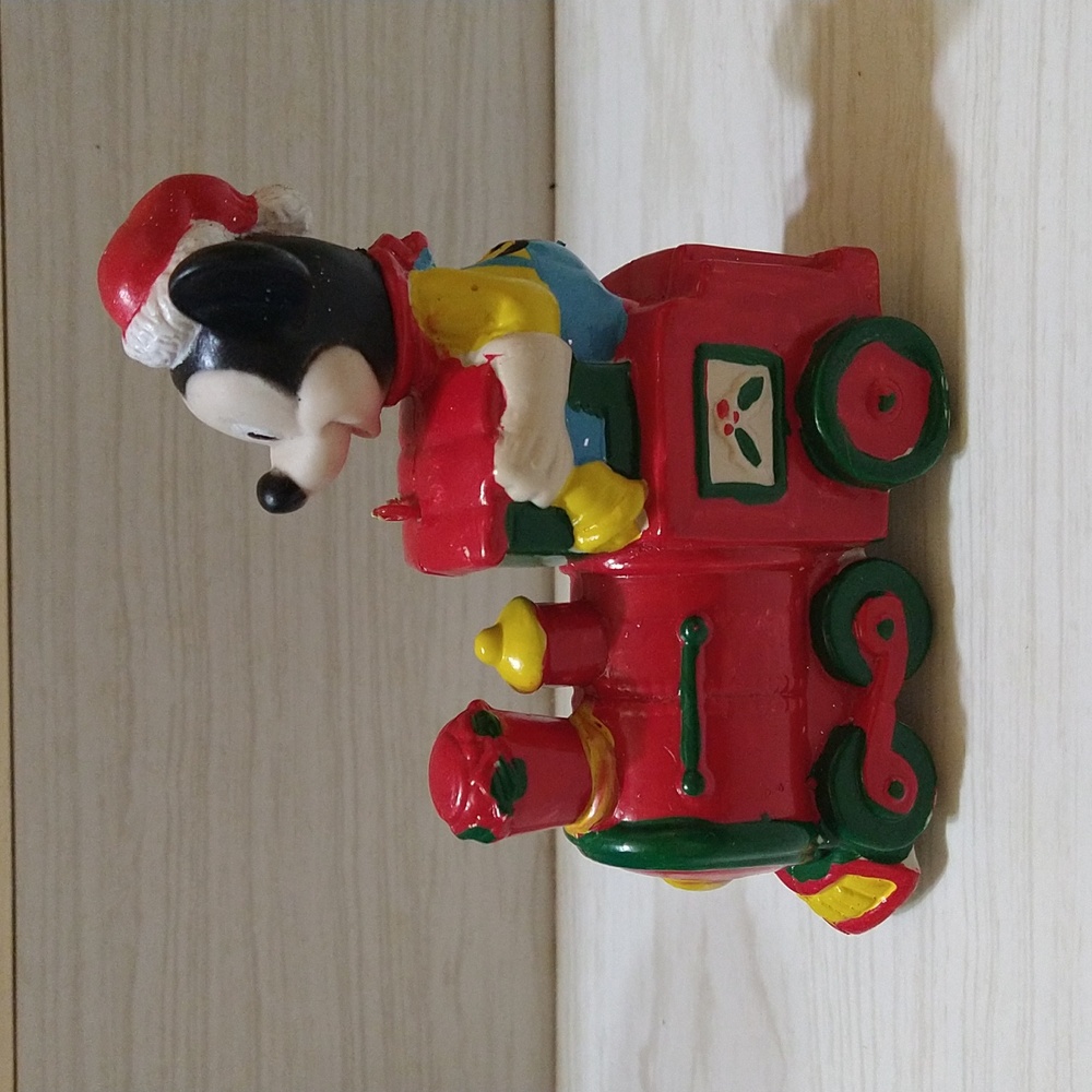 Vintage Mickey Mouse Train Conductor Christmas Ornament - Picture 4 of 6